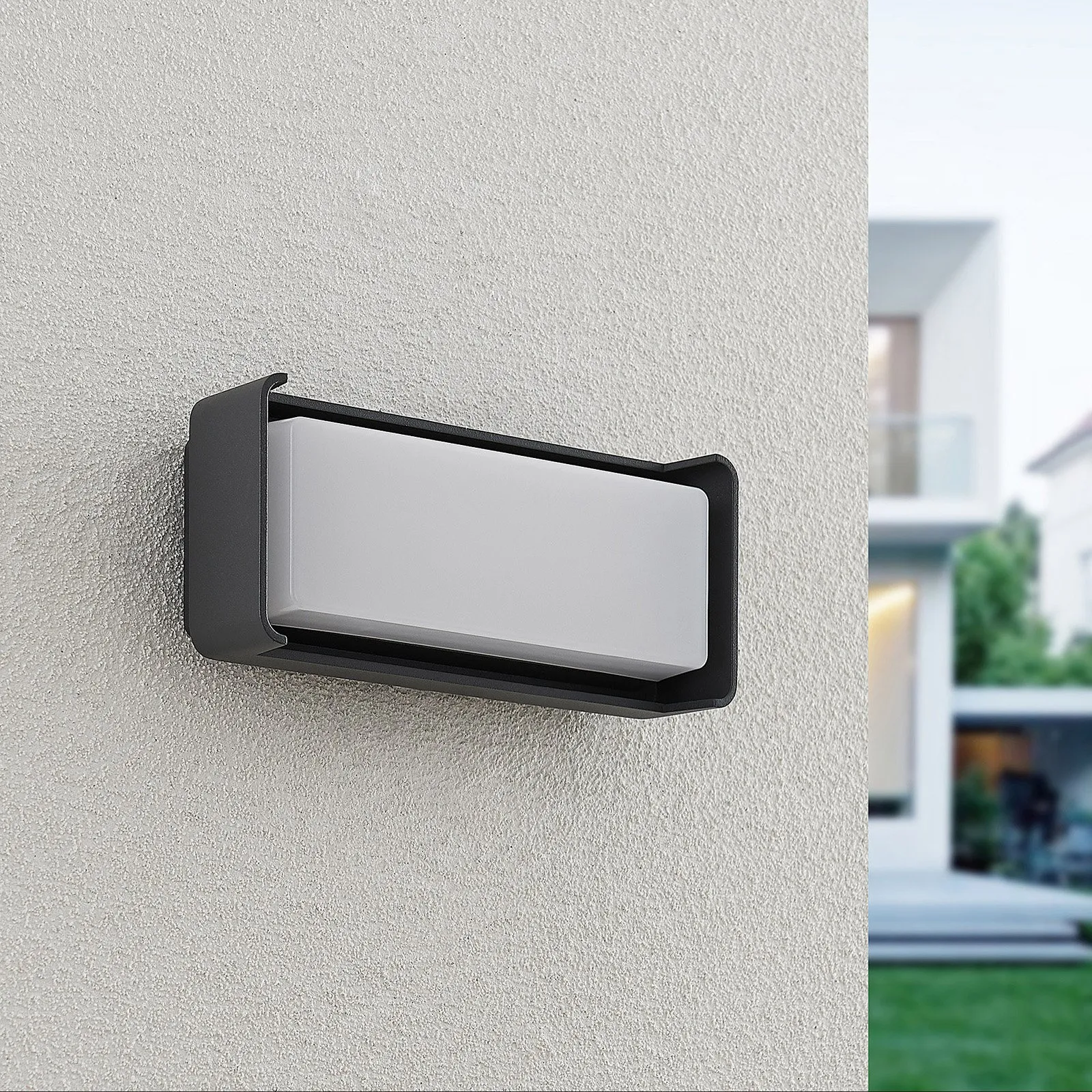 Lucande Applique da esterni LED Babet, antracite