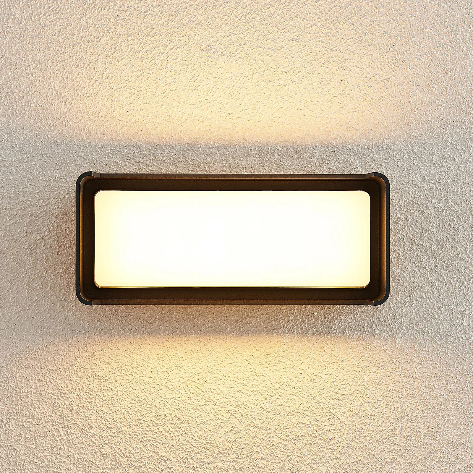 Lucande Applique da esterni LED Babet, antracite