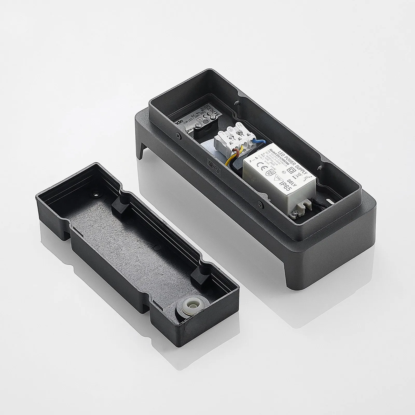 Lucande Applique da esterni LED Babet, antracite