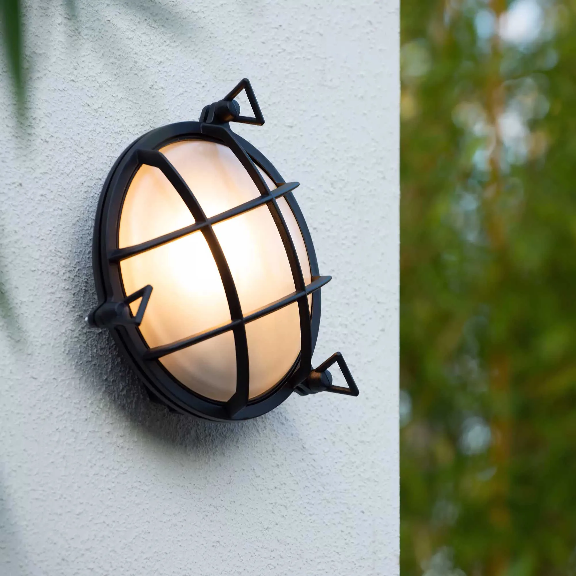 Lucide  Applique da esterno con struttura in alluminio e diffusore in vetro Dudley - 40W