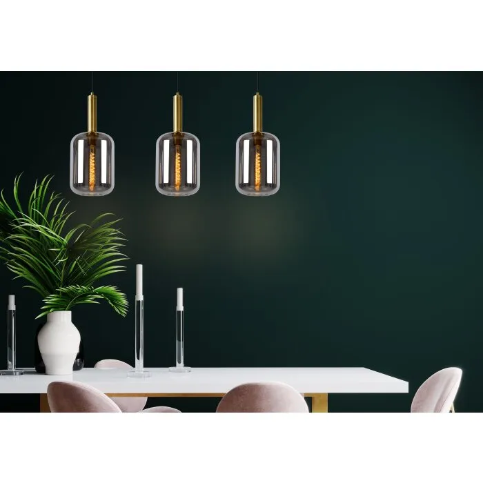 Lucide JOANET Lampada a Sospensione Nero, 3-Luci