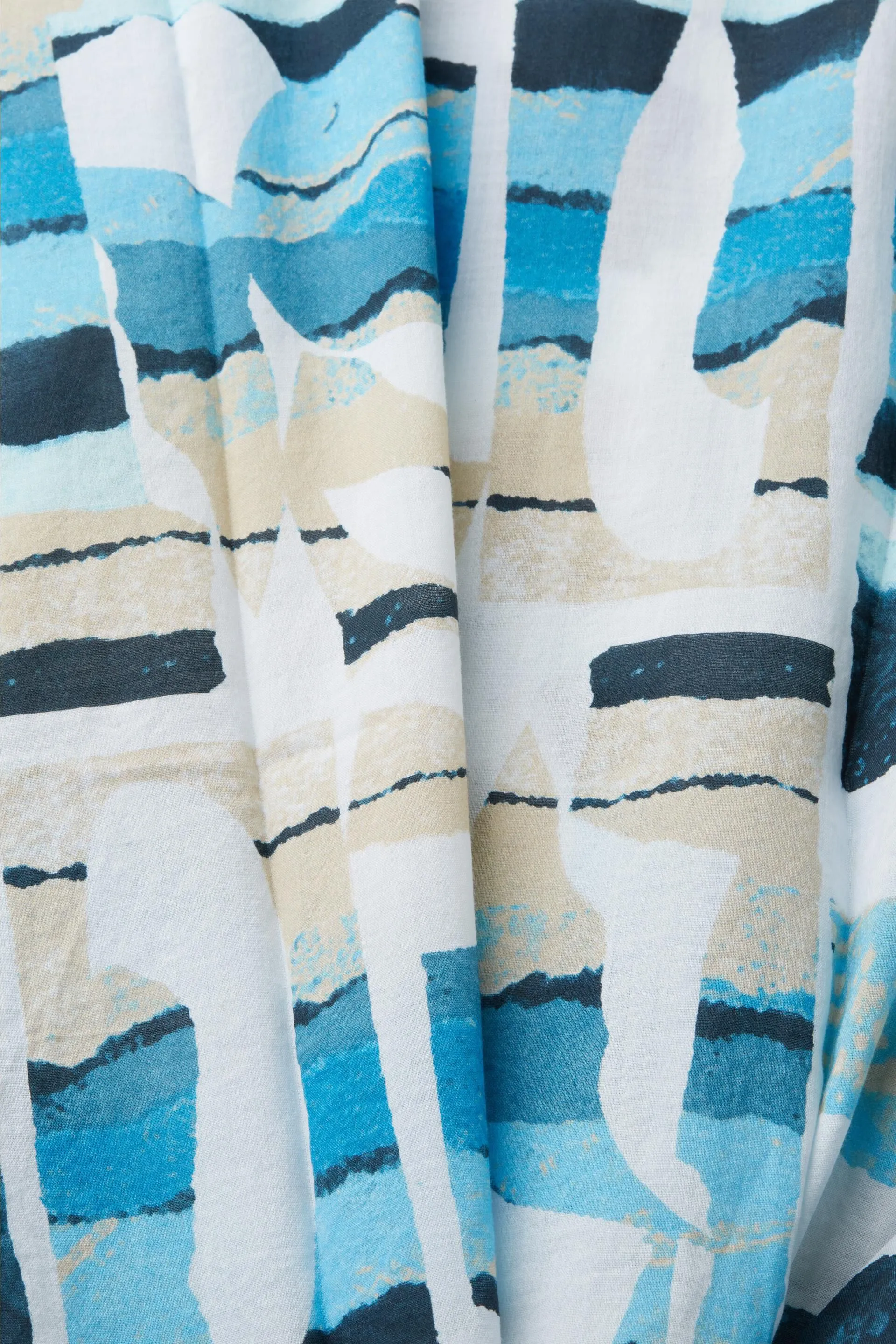 Maglia a fantasia a maniche corte, 100% cotone