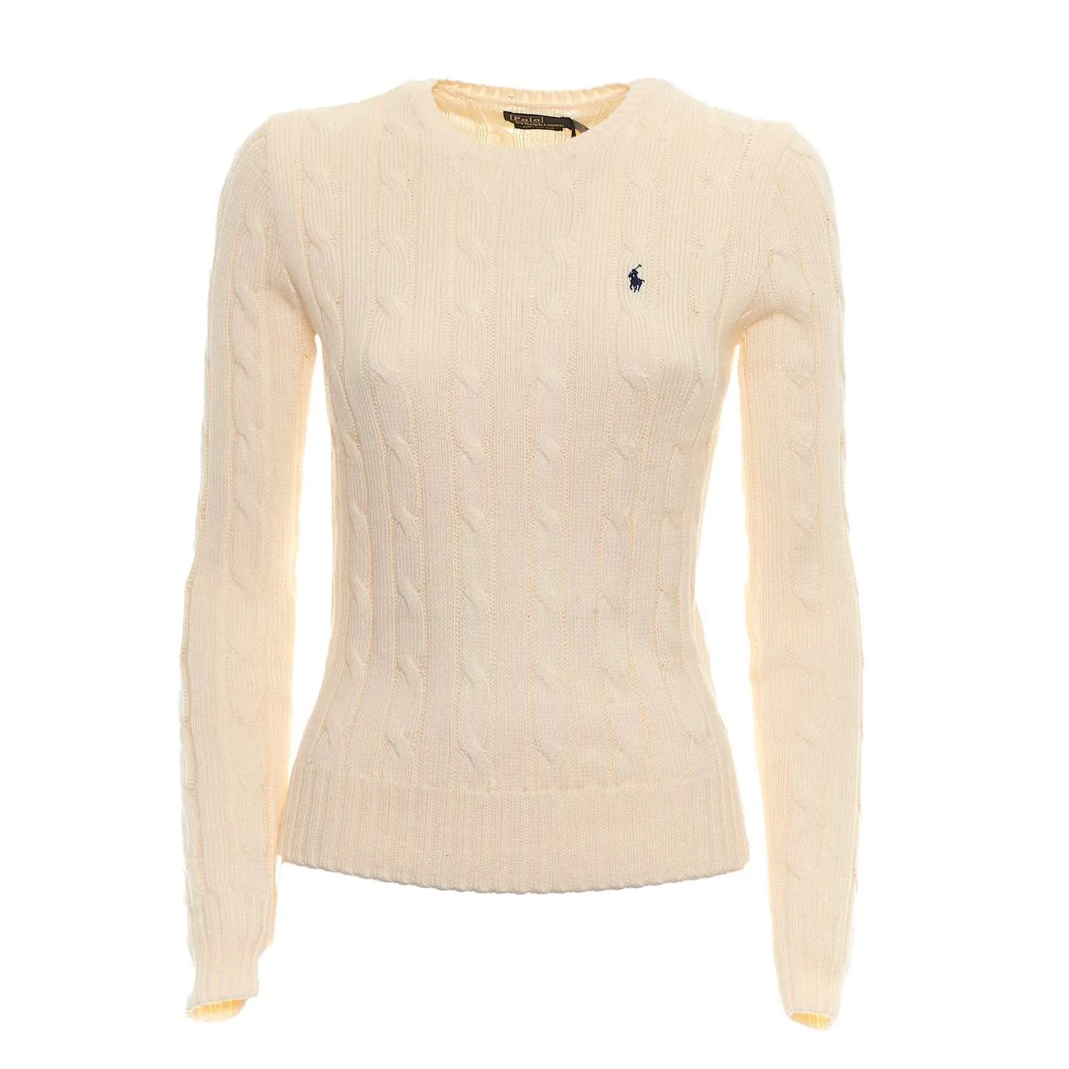 Maglia A Girocollo In Cotone A Trecce