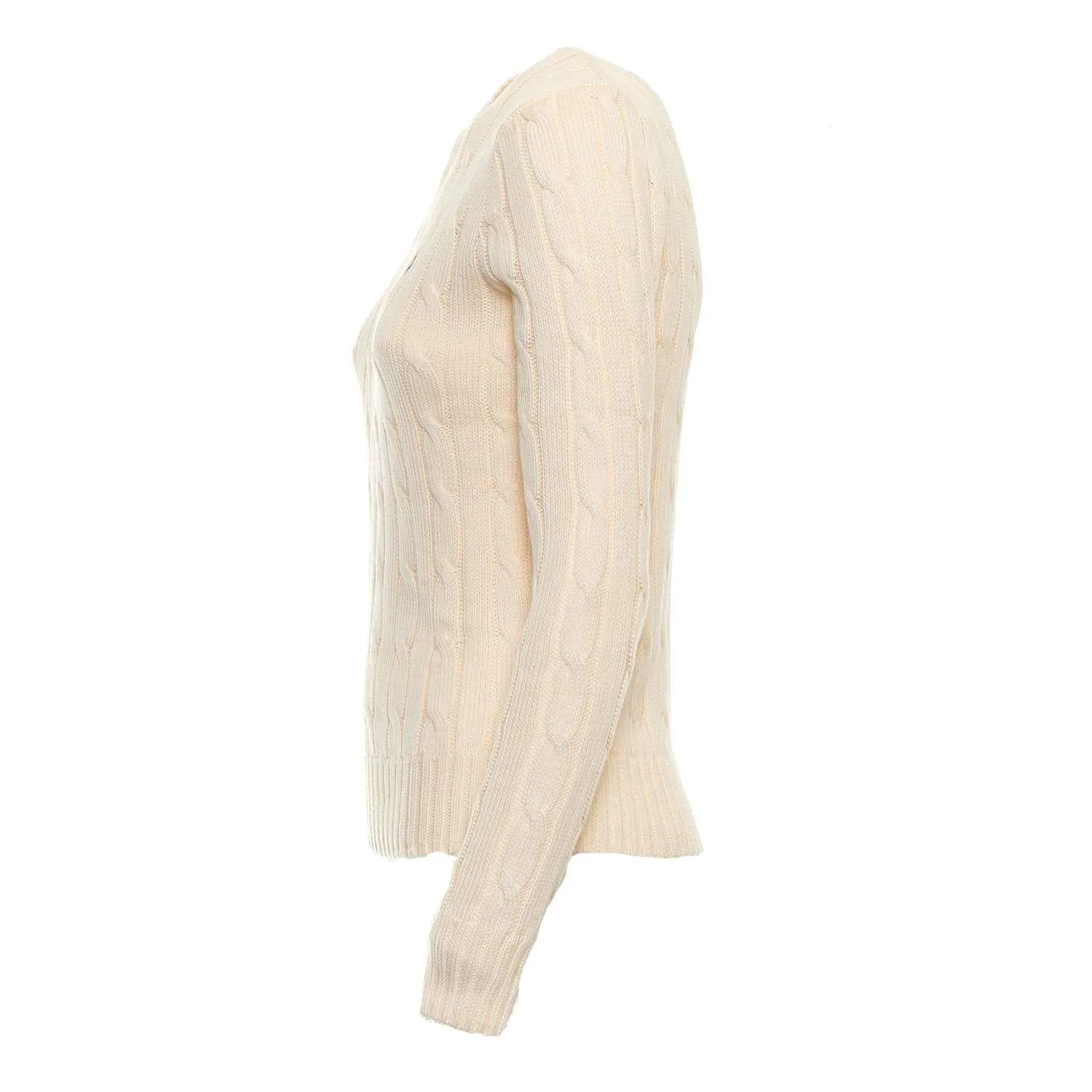 Maglia A Girocollo In Cotone A Trecce