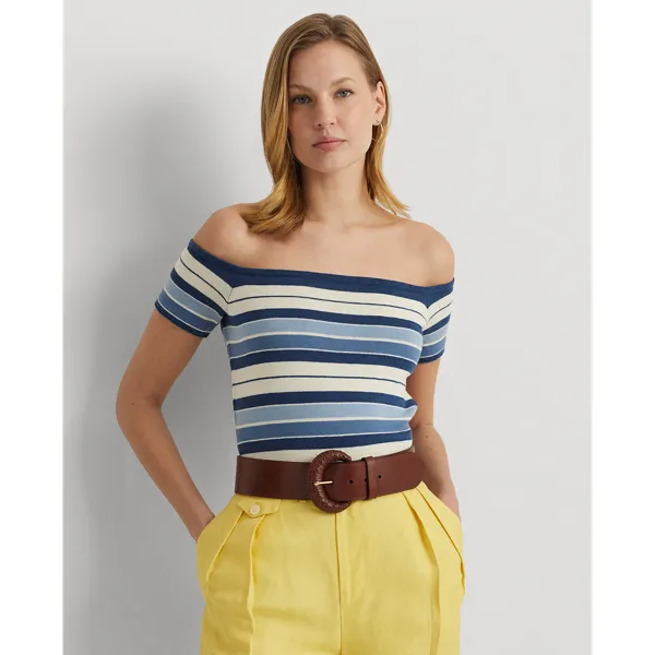 Maglia a righe a spalle scoperte