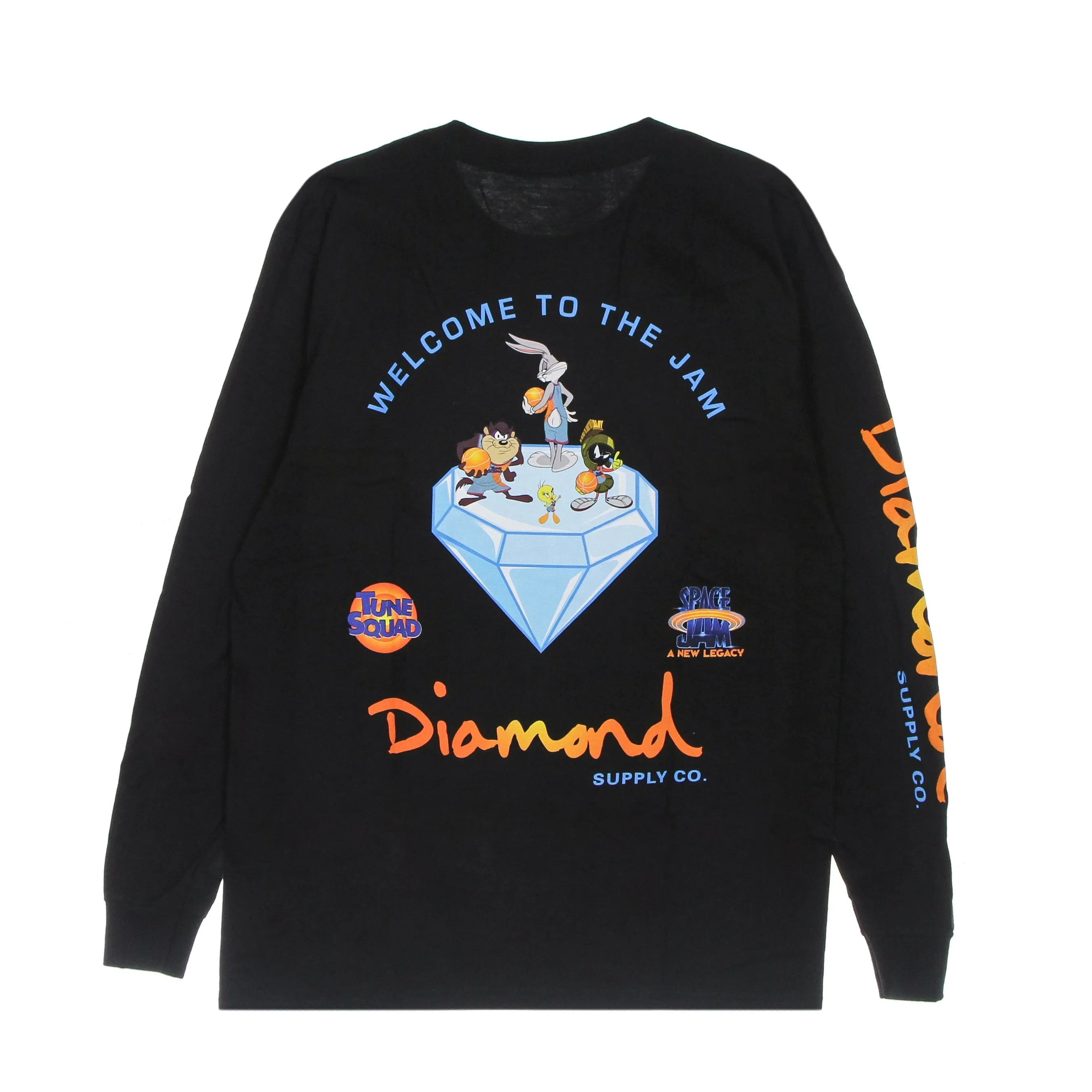 Maglietta Manica Lunga Uomo Welcome To the Jam L/s Tee X Space Jam 2 Black