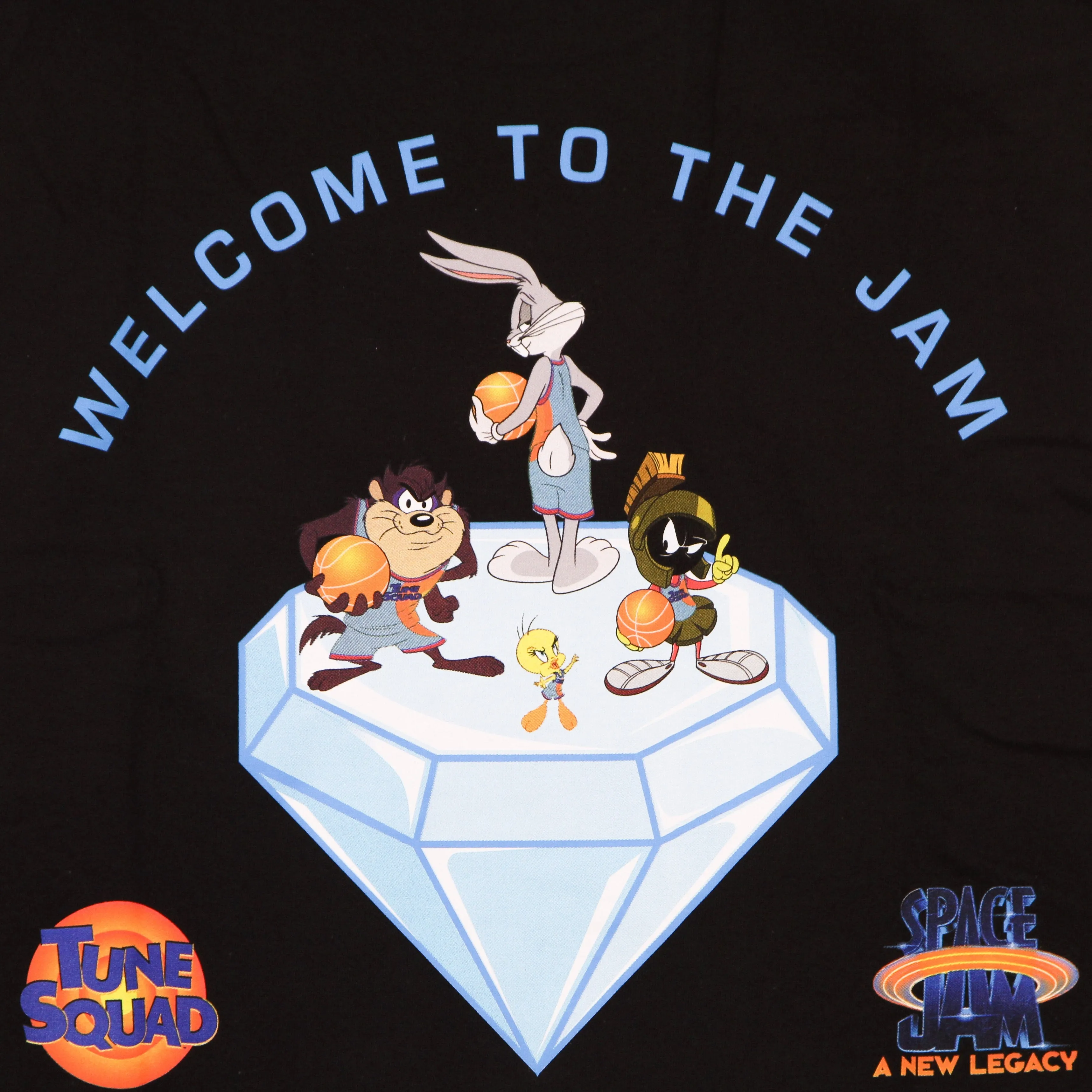 Maglietta Manica Lunga Uomo Welcome To the Jam L/s Tee X Space Jam 2 Black