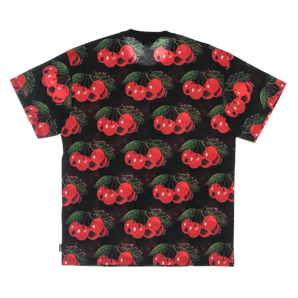 Maglietta Uomo Cherry Allover Tee Black