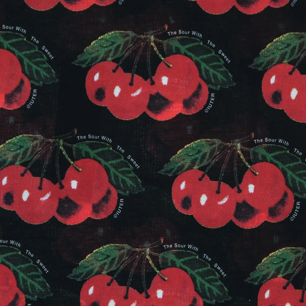 Maglietta Uomo Cherry Allover Tee Black