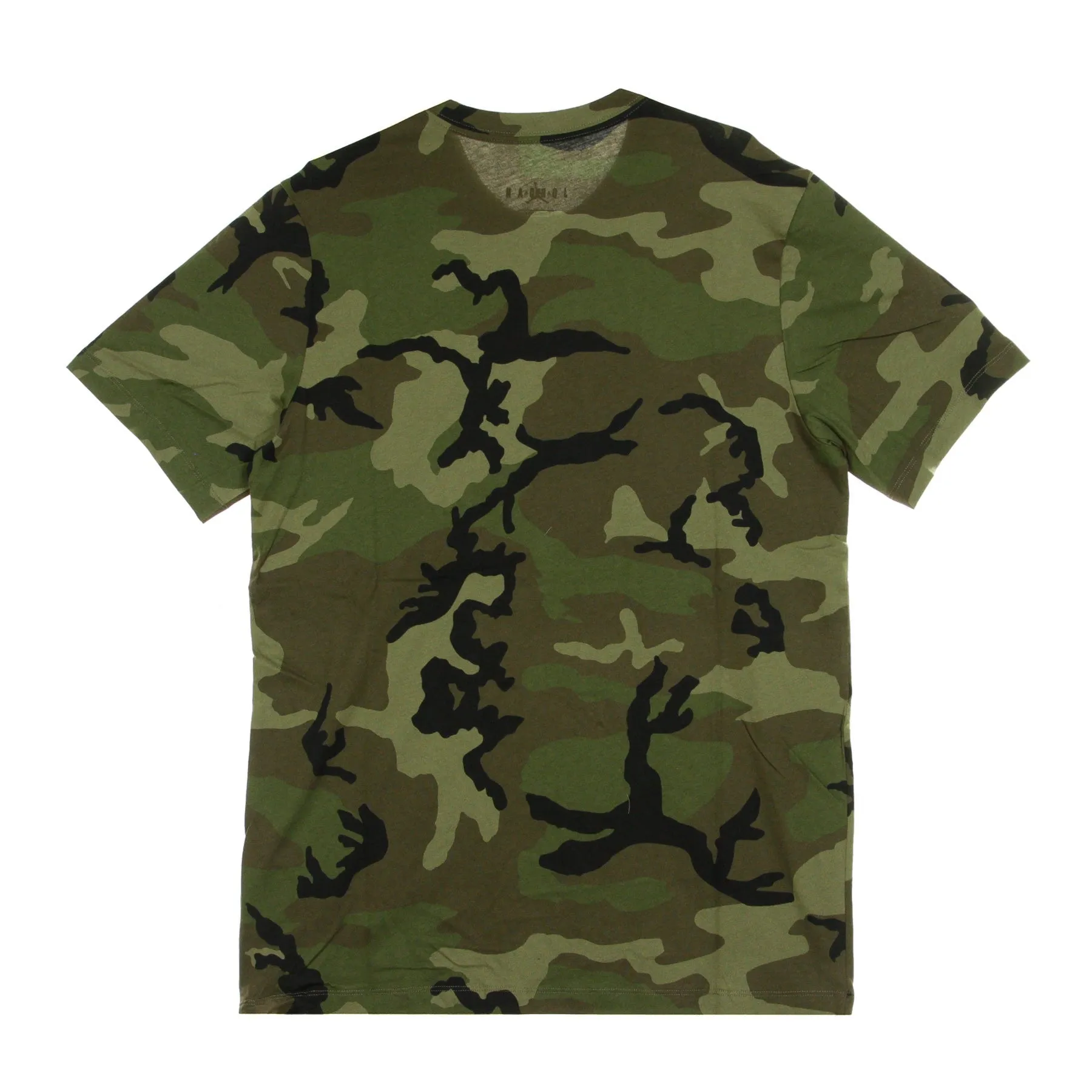 Maglietta Uomo Jumpman Classics Medium Olive/camo Print/gym Red