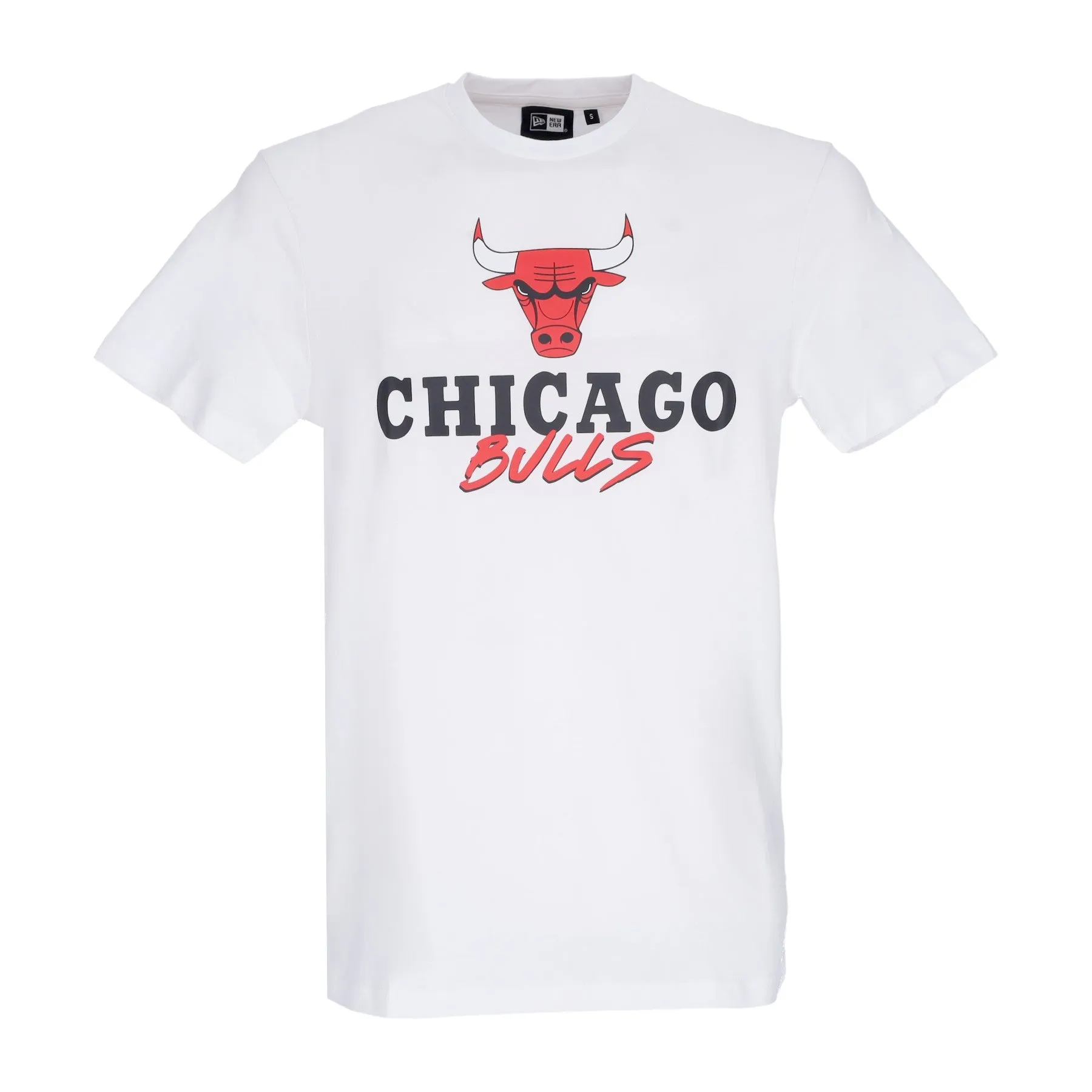 Maglietta Uomo Nba Script Tee Chibul White/front Door Red