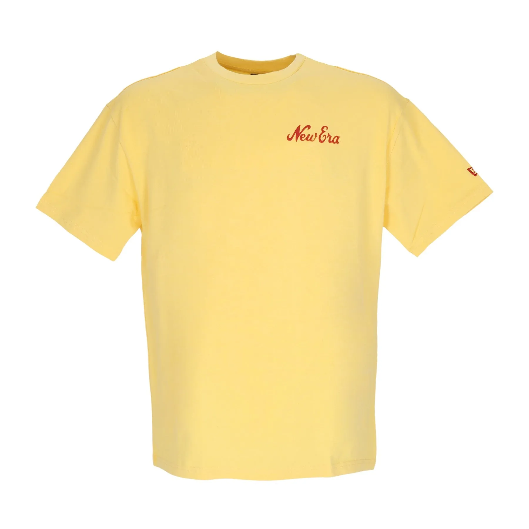 Maglietta Uomo Ne Half Time Tee Newera Yellow/hot Red