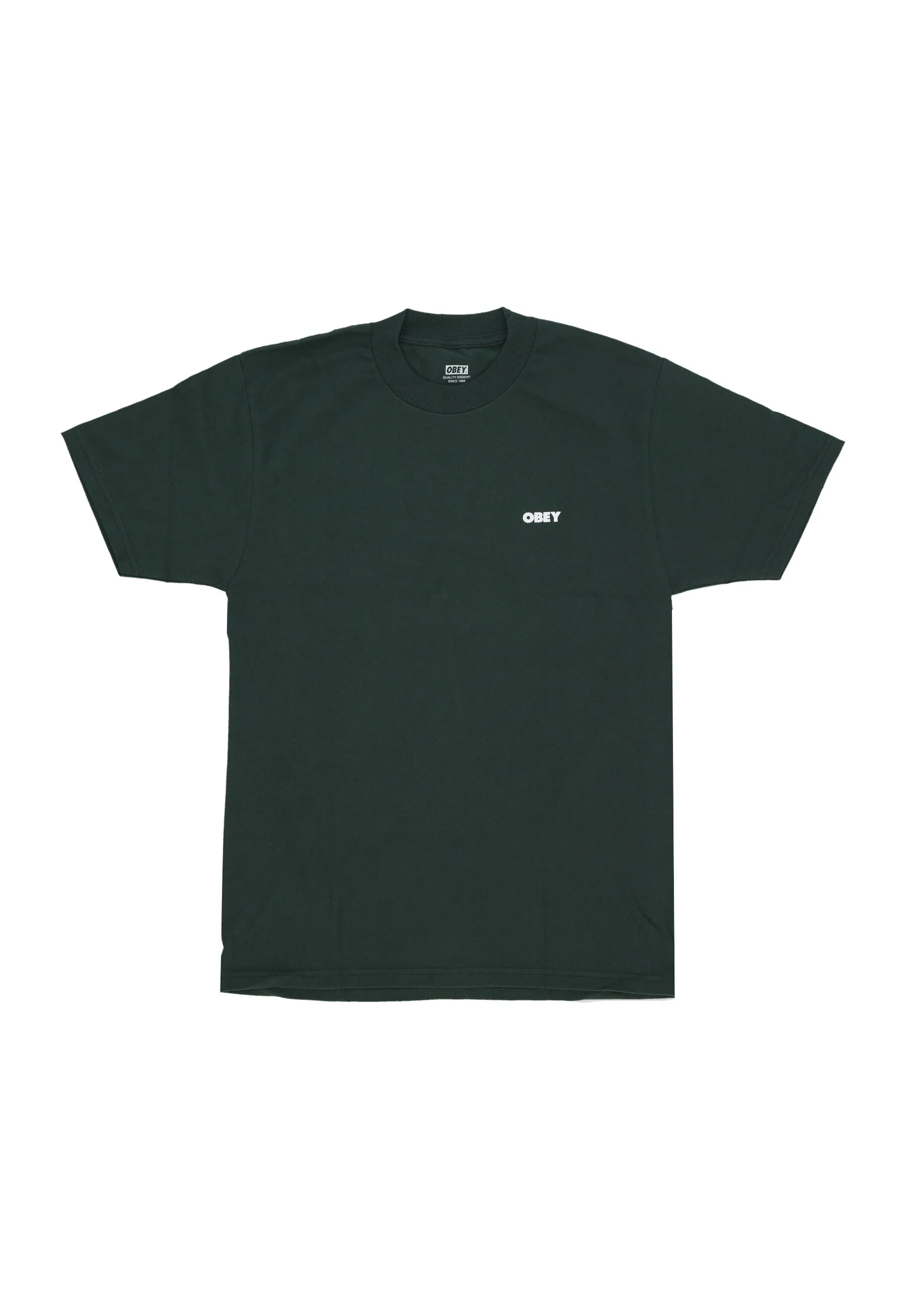 Maglietta Uomo Obey 2 Classic Tee Forest Green