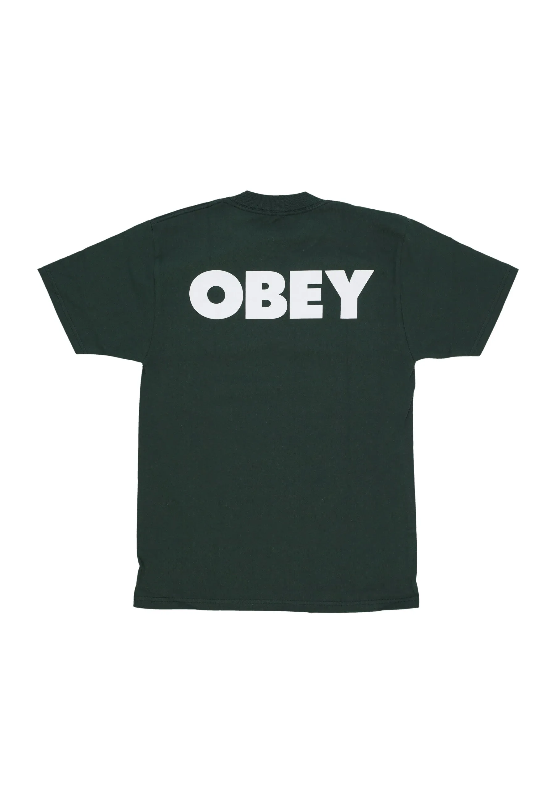Maglietta Uomo Obey 2 Classic Tee Forest Green