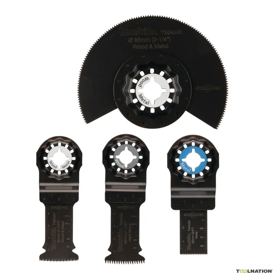 Makita Accessori B-67480 Set per finitura d'interni 4 seghe