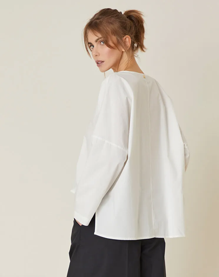 MANILA GRACE Blusa in cotone