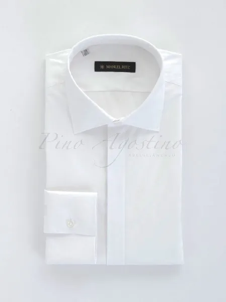 MANUEL RITZ Camicia manica lunga cerimonia Slim Fit