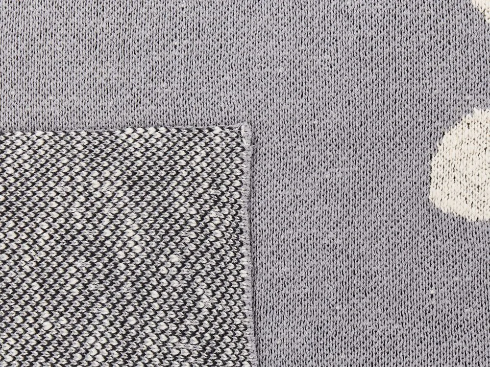 MATTA Cotton Blanket Grey 130 x 170 cm
