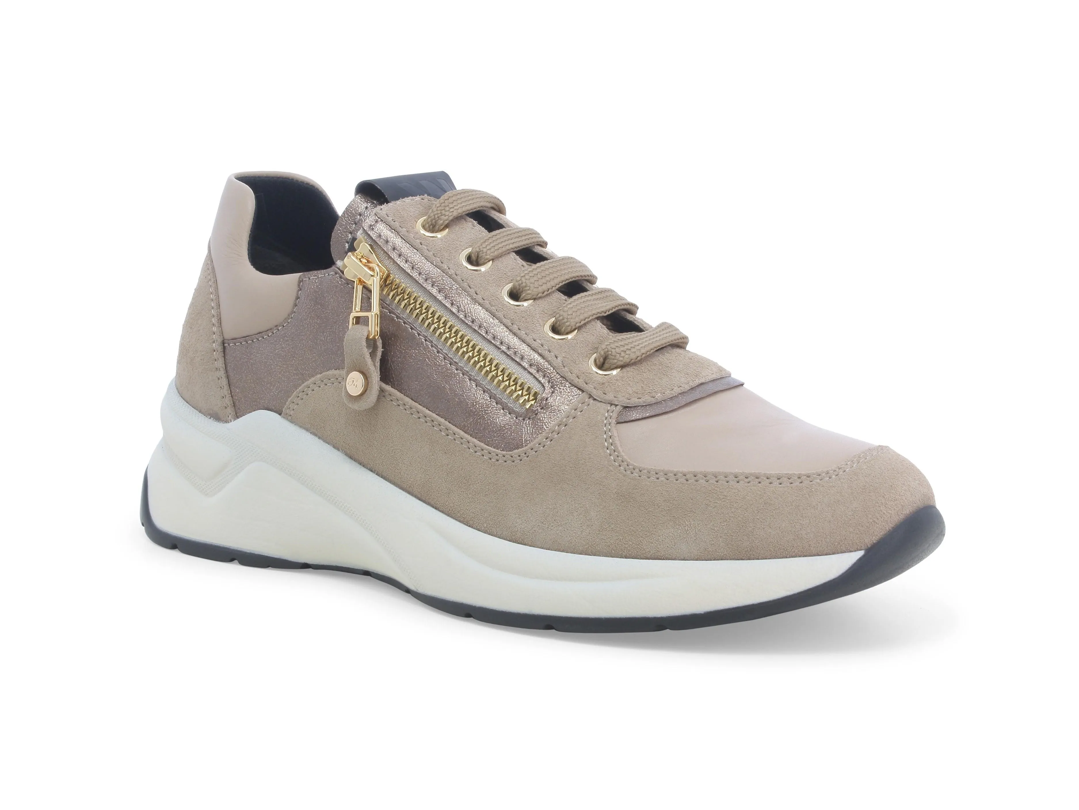 Melluso Sneakers Stringate con Cerniera Lampo Tomaia Pelle