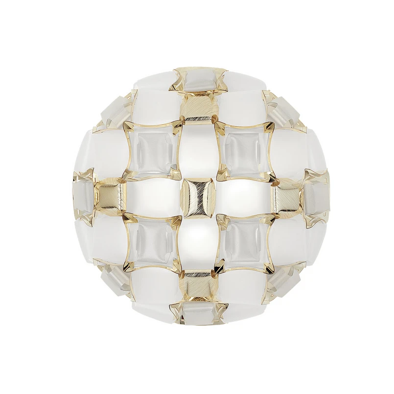 Mida Plafoniera/Applique da Parete Medium Bianco/Oro - Slamp | Acquista online