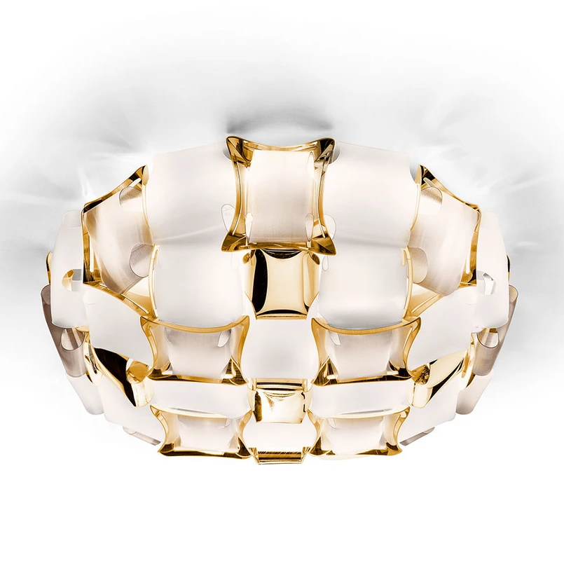 Mida Plafoniera/Applique da Parete Medium Bianco/Oro - Slamp | Acquista online