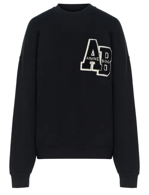 MILES SWEATSHIRT LETTERMAN A-08-10074-BLK1-BLAC