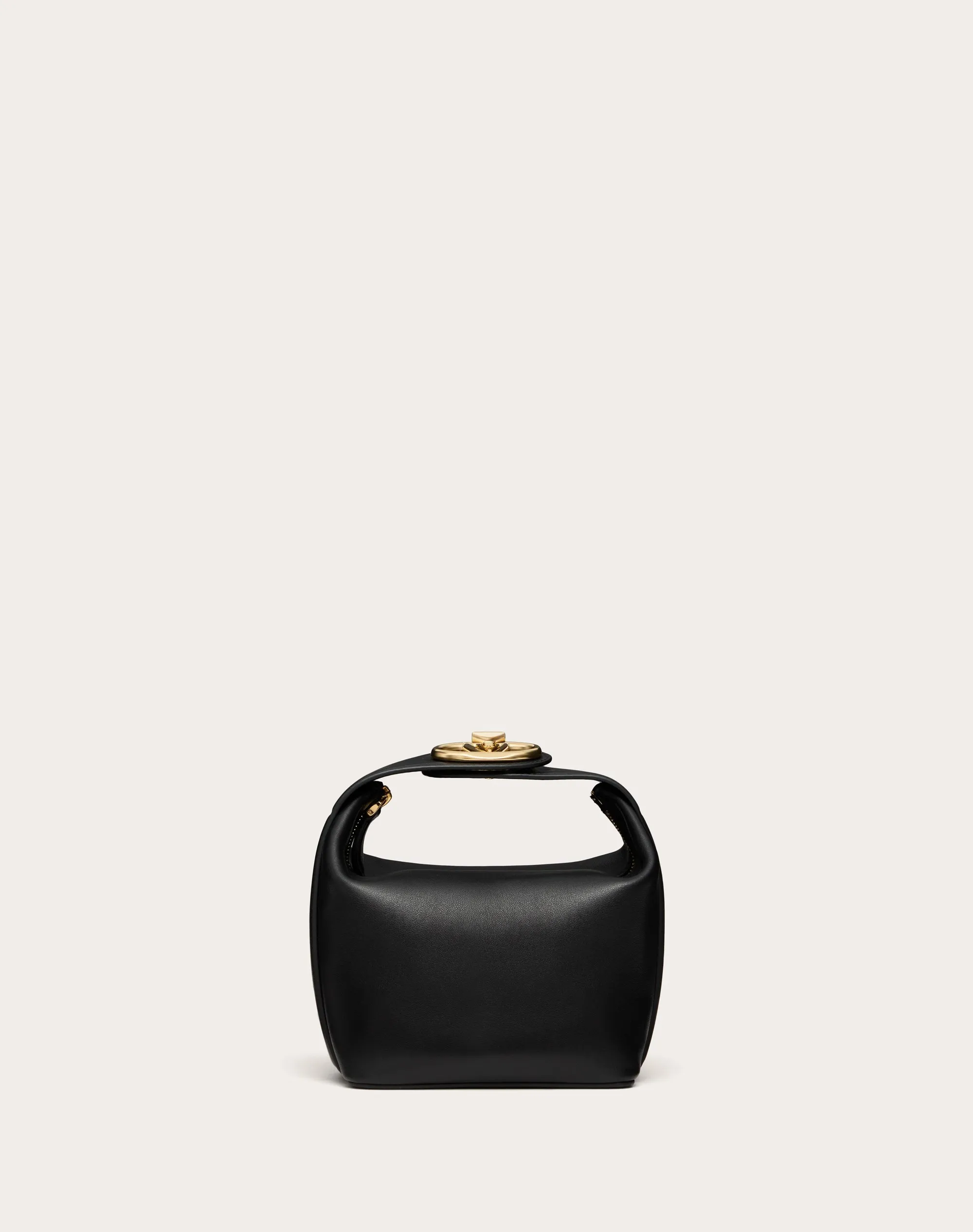 MINI BORSA A MANO VLOGO THE BOLD EDITION IN NAPPA