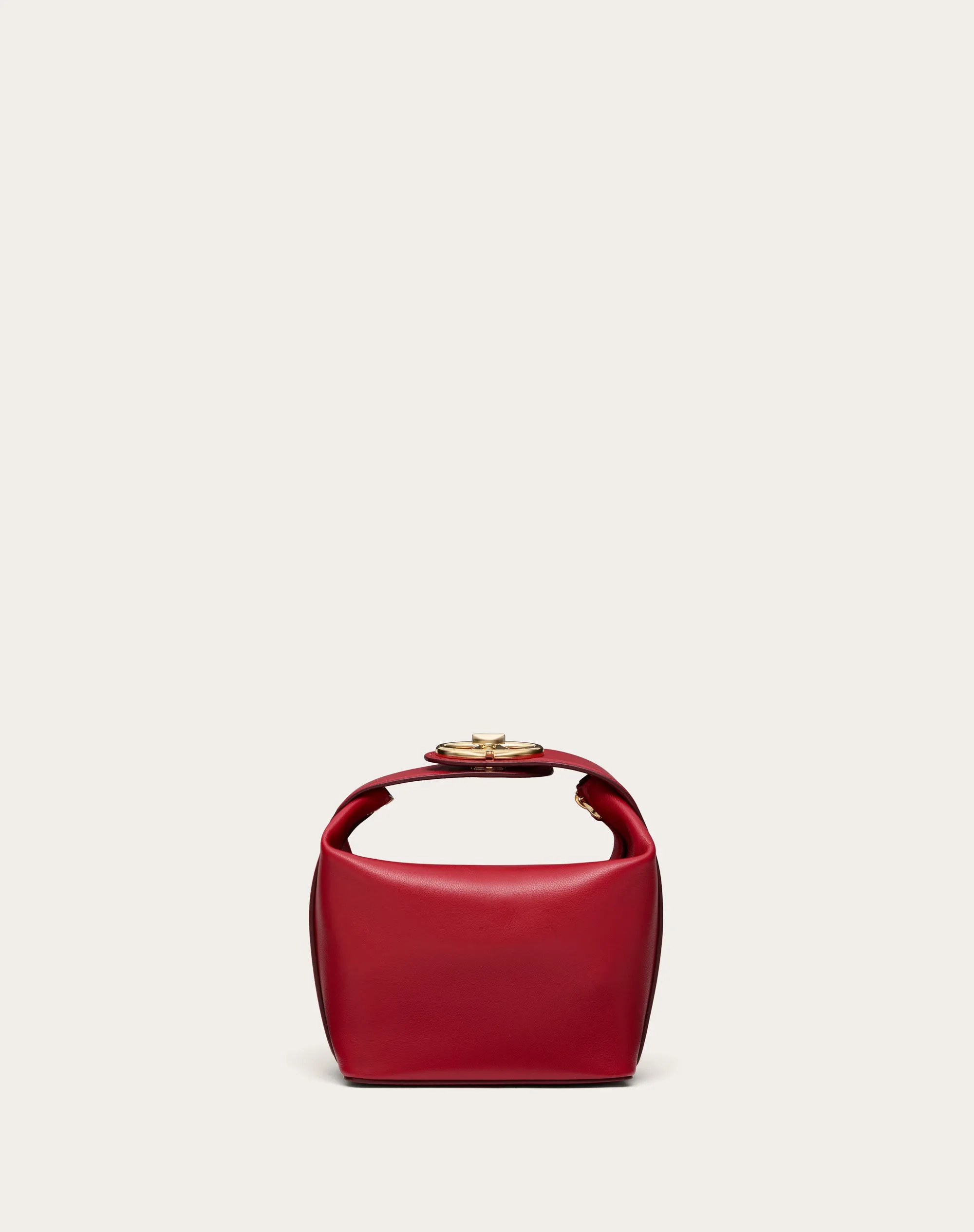 MINI BORSA A MANO VLOGO THE BOLD EDITION IN NAPPA