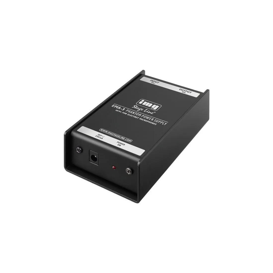 Monacor Alimentazione phantom Monacor 48V, alimentatore per due microfoni o capsule microfoniche elettrete