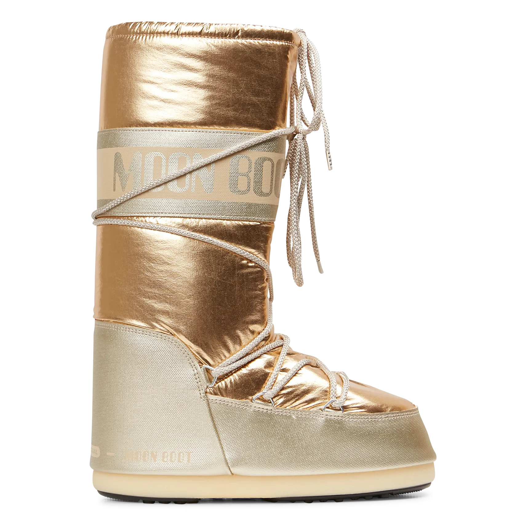  MOON BOOT   ICON MET - Stivali alti metallizzati | Dorato