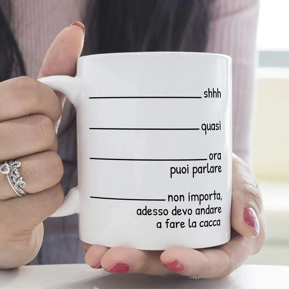 MUGFFINS Tazza DivertentiQuasi Adesso devo andare a fare la cacca - Idee Regali Originali et Divertenti per Uomo e Donna - per l