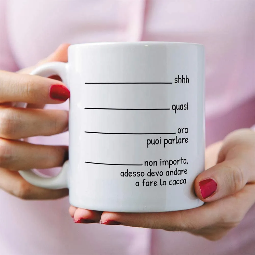 MUGFFINS Tazza DivertentiQuasi Adesso devo andare a fare la cacca - Idee Regali Originali et Divertenti per Uomo e Donna - per l
