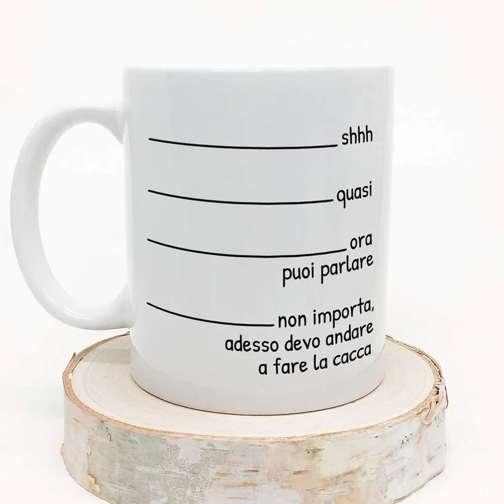 MUGFFINS Tazza DivertentiQuasi Adesso devo andare a fare la cacca - Idee Regali Originali et Divertenti per Uomo e Donna - per l