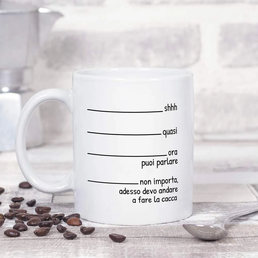 MUGFFINS Tazza DivertentiQuasi Adesso devo andare a fare la cacca - Idee Regali Originali et Divertenti per Uomo e Donna - per l