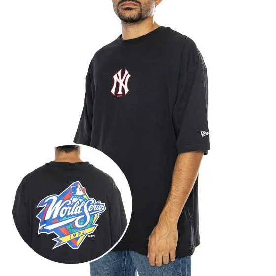 New Era MLB World Series OS Tee New York Yankees Navy / White - Maglietta Girocollo Uomo Blu    