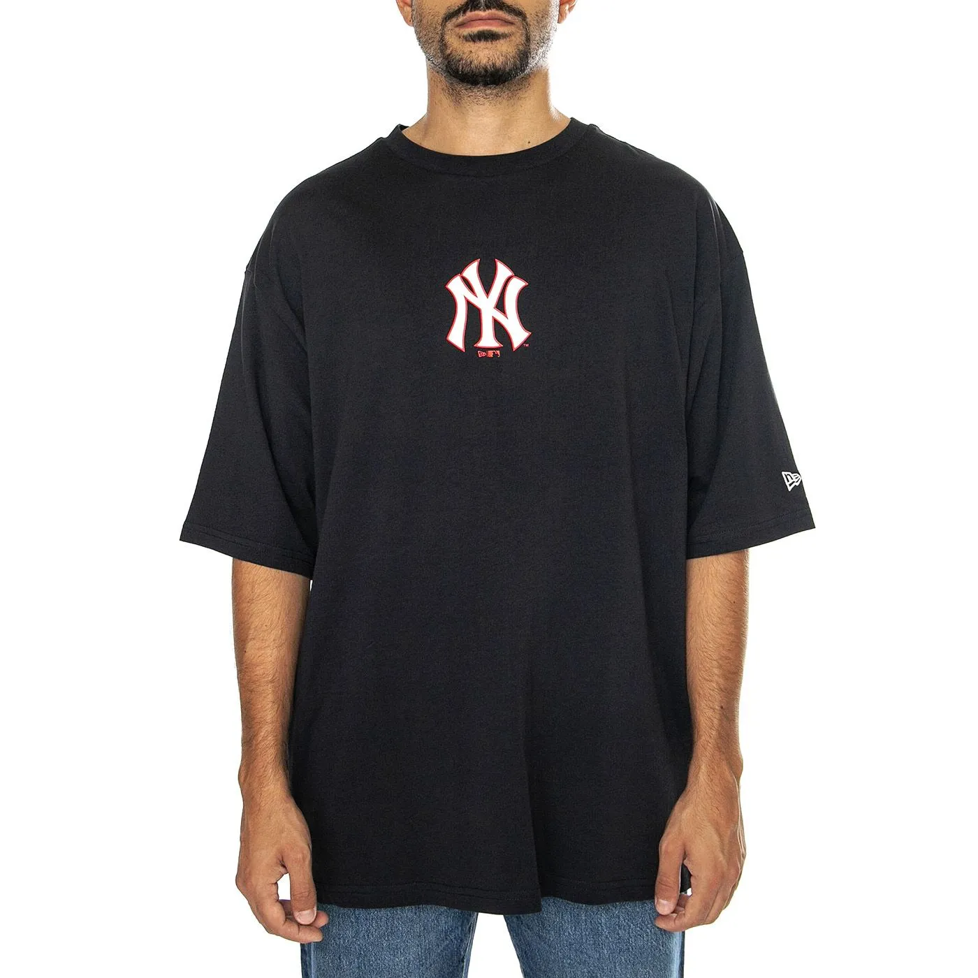 New Era MLB World Series OS Tee New York Yankees Navy / White - Maglietta Girocollo Uomo Blu    