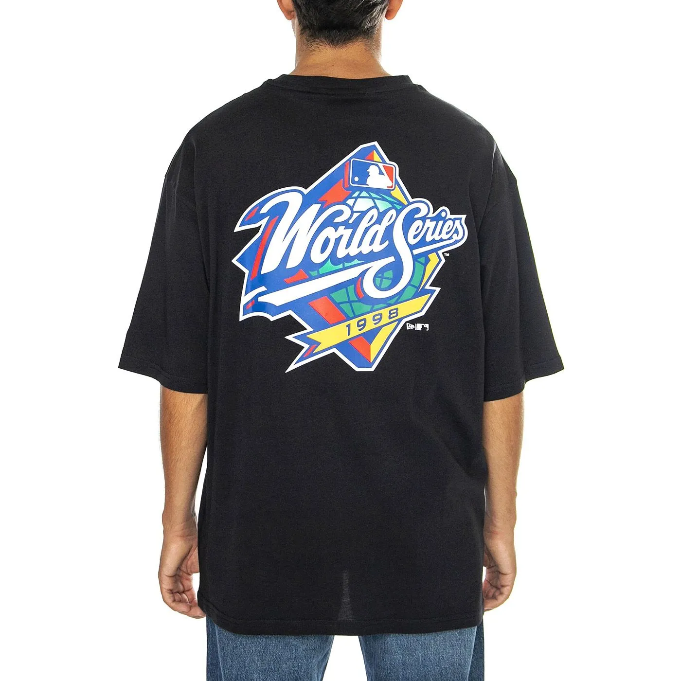 New Era MLB World Series OS Tee New York Yankees Navy / White - Maglietta Girocollo Uomo Blu    