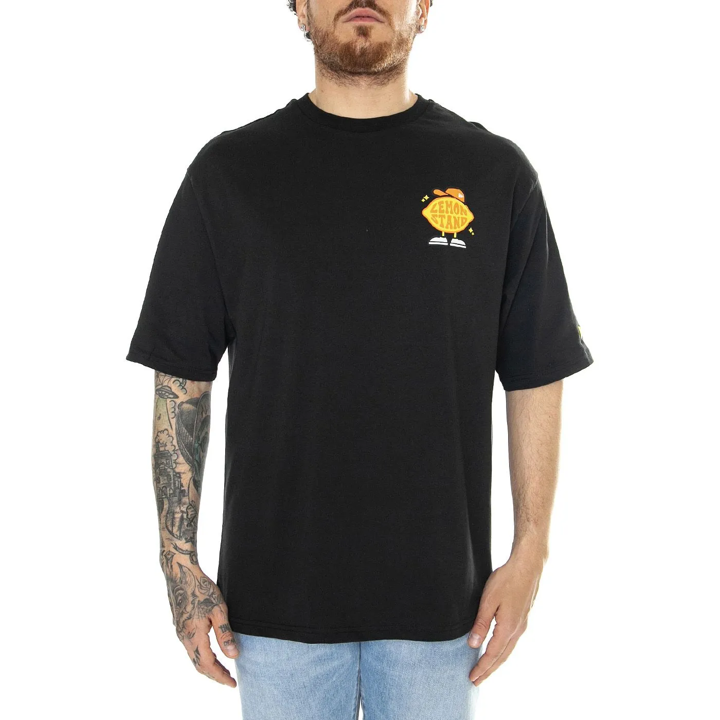 New Era New Era Fruit Graphic Tee Black - Maglietta Girocollo Uomo Nera    