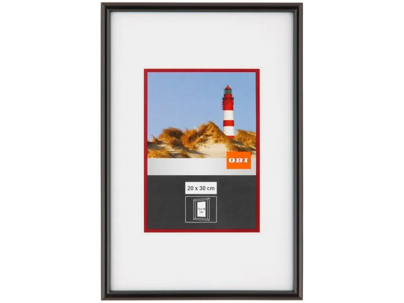 OBI cornice profonda 20 cm x 30 cm nera