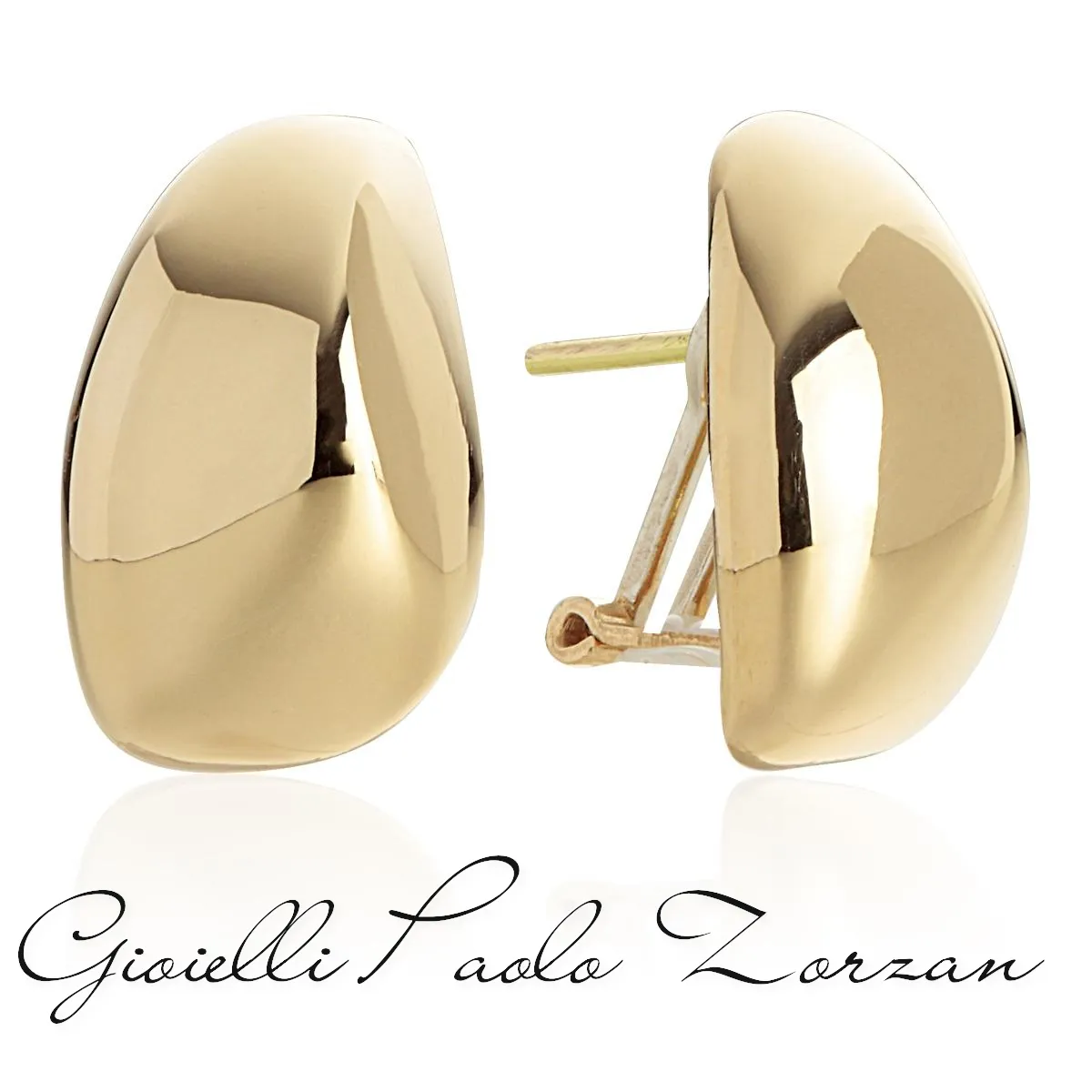Orecchini Artlinea a goccia in oro bianco lucido 18kt OP0063-LG