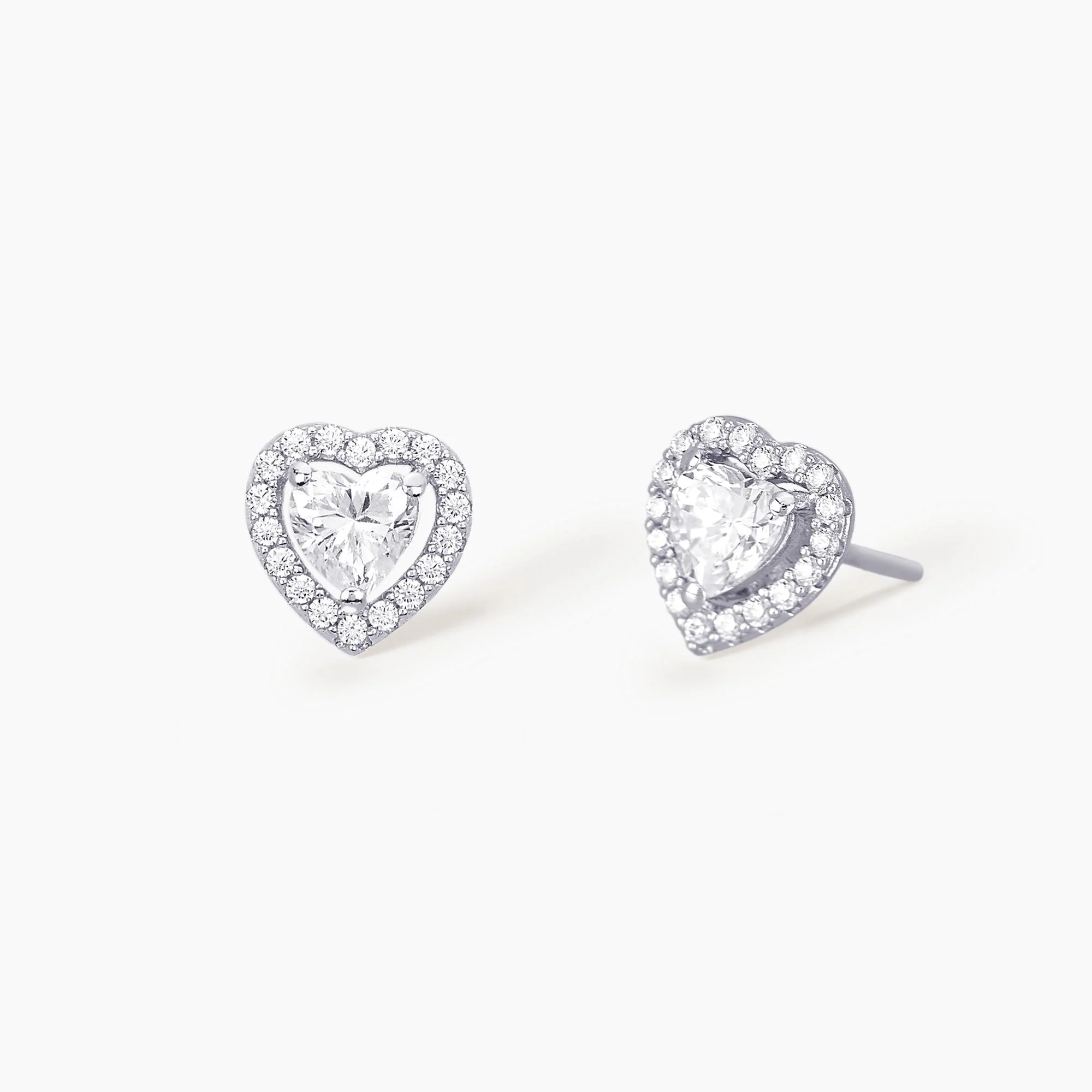 Orecchini Cuore e Zirconi Mabina Gioielli 563179