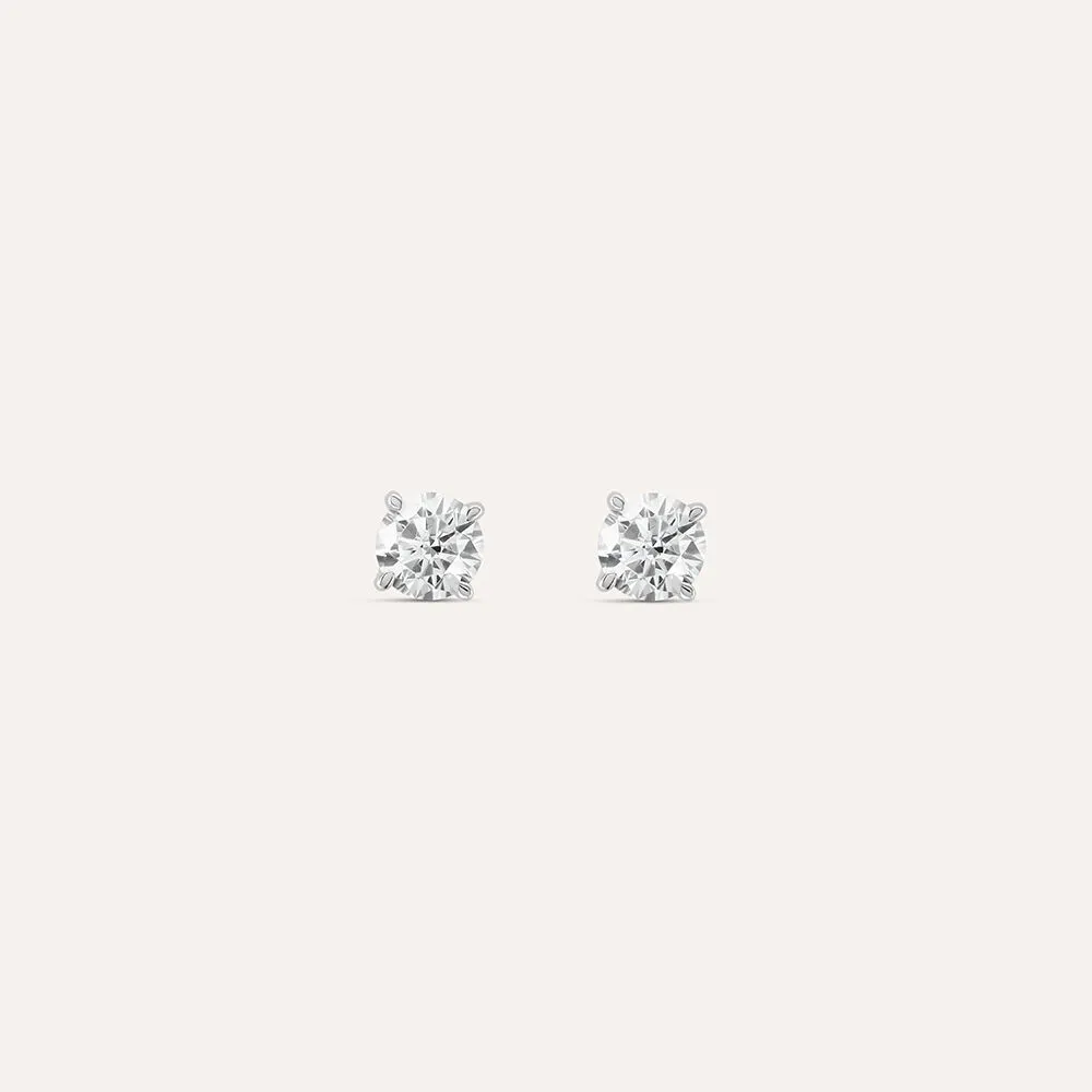 Orecchini Lobo Punto Luce Claire Oro Bianco 375/1000 Cubic Zirconia Bianco 1412168