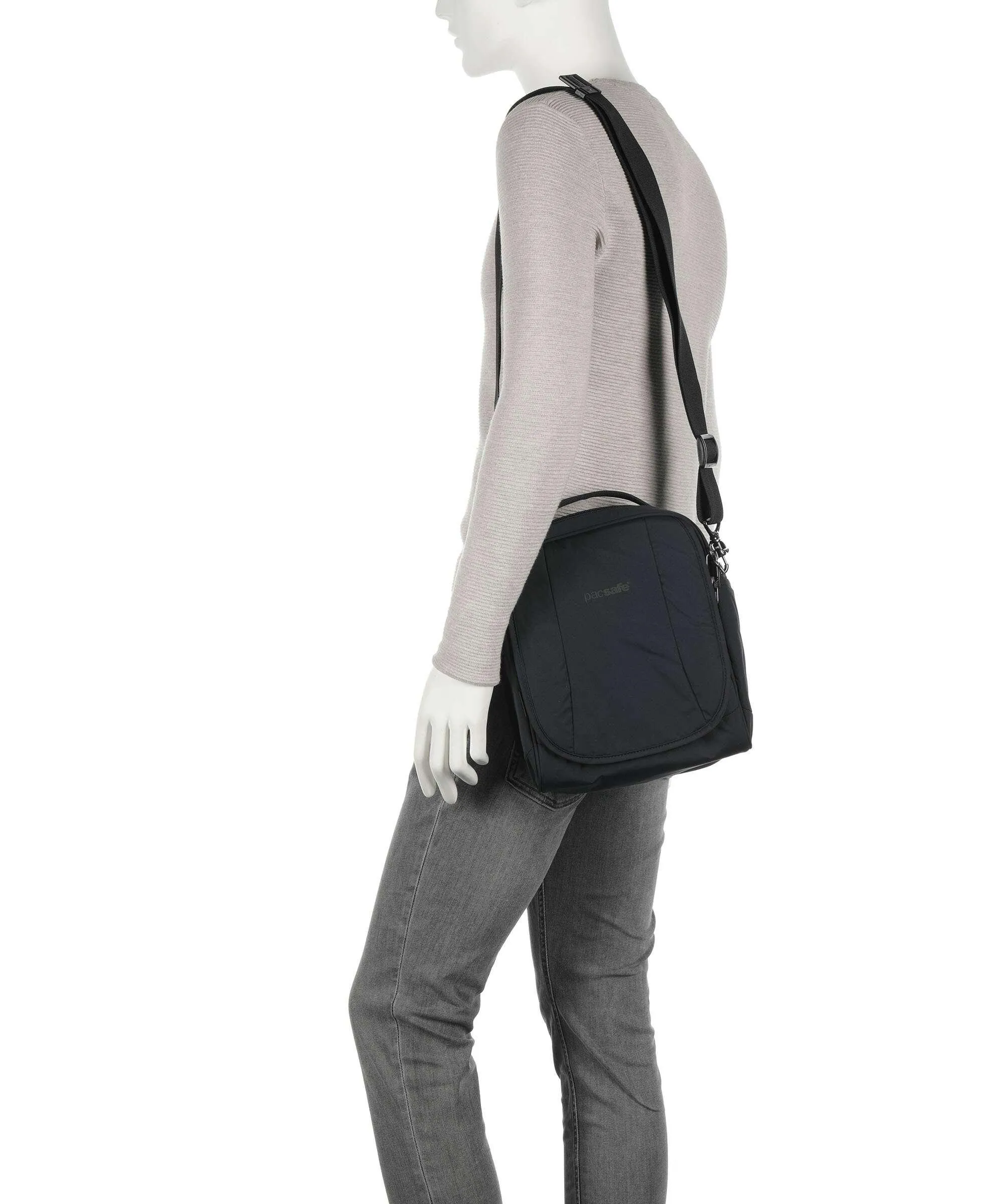  Pacsafe LS 200 Borsa a spalla econyl nylon petrol  