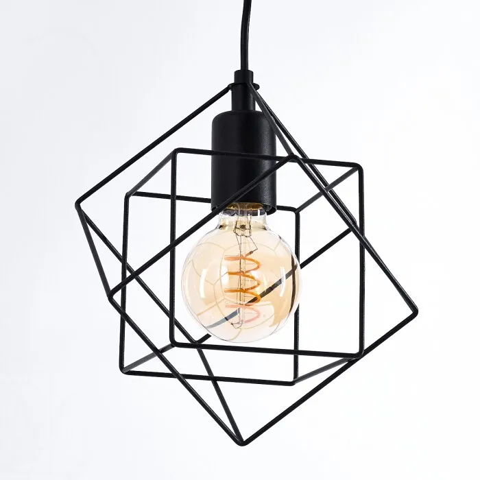 Pajarito Lampadario a sospensione Nero, 1-Luce