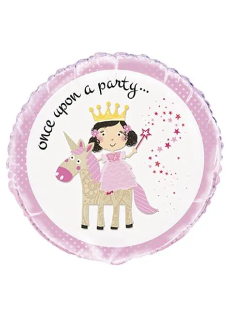 Palloncino Principessa di Foil rotondo - Magical Unicorn