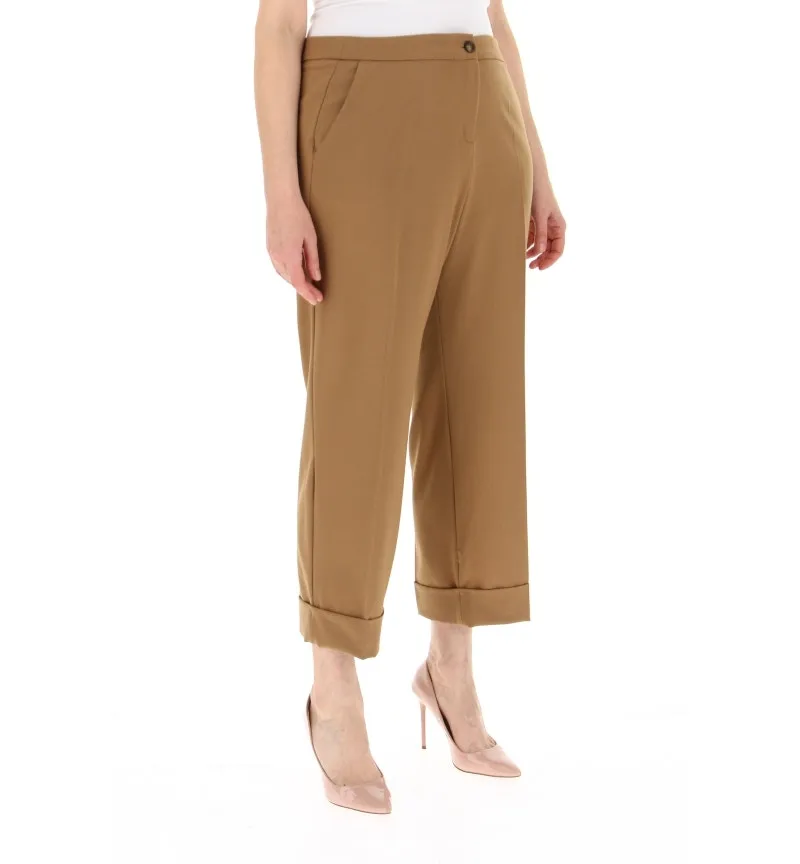 Pantalone con risvolto
