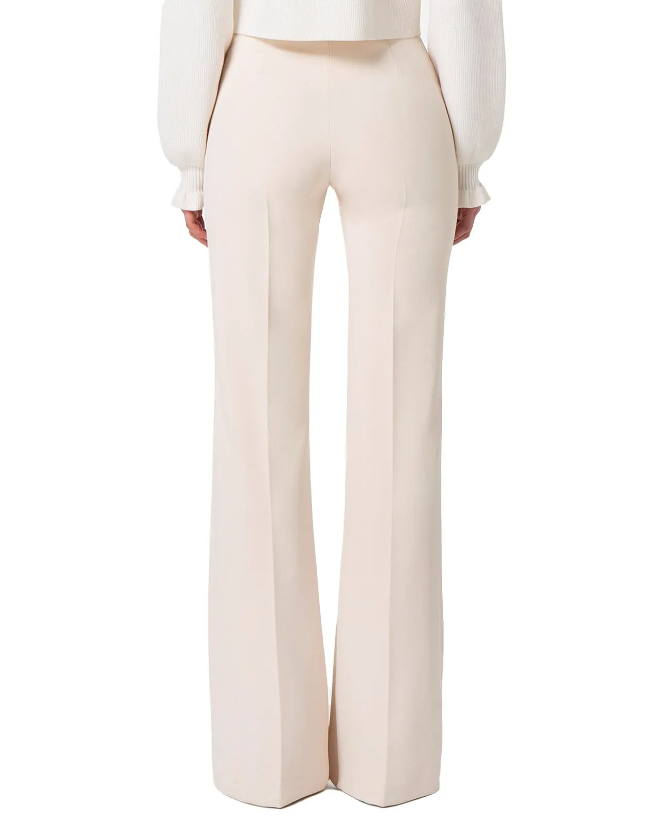 Pantalone palazzo crepe burro
