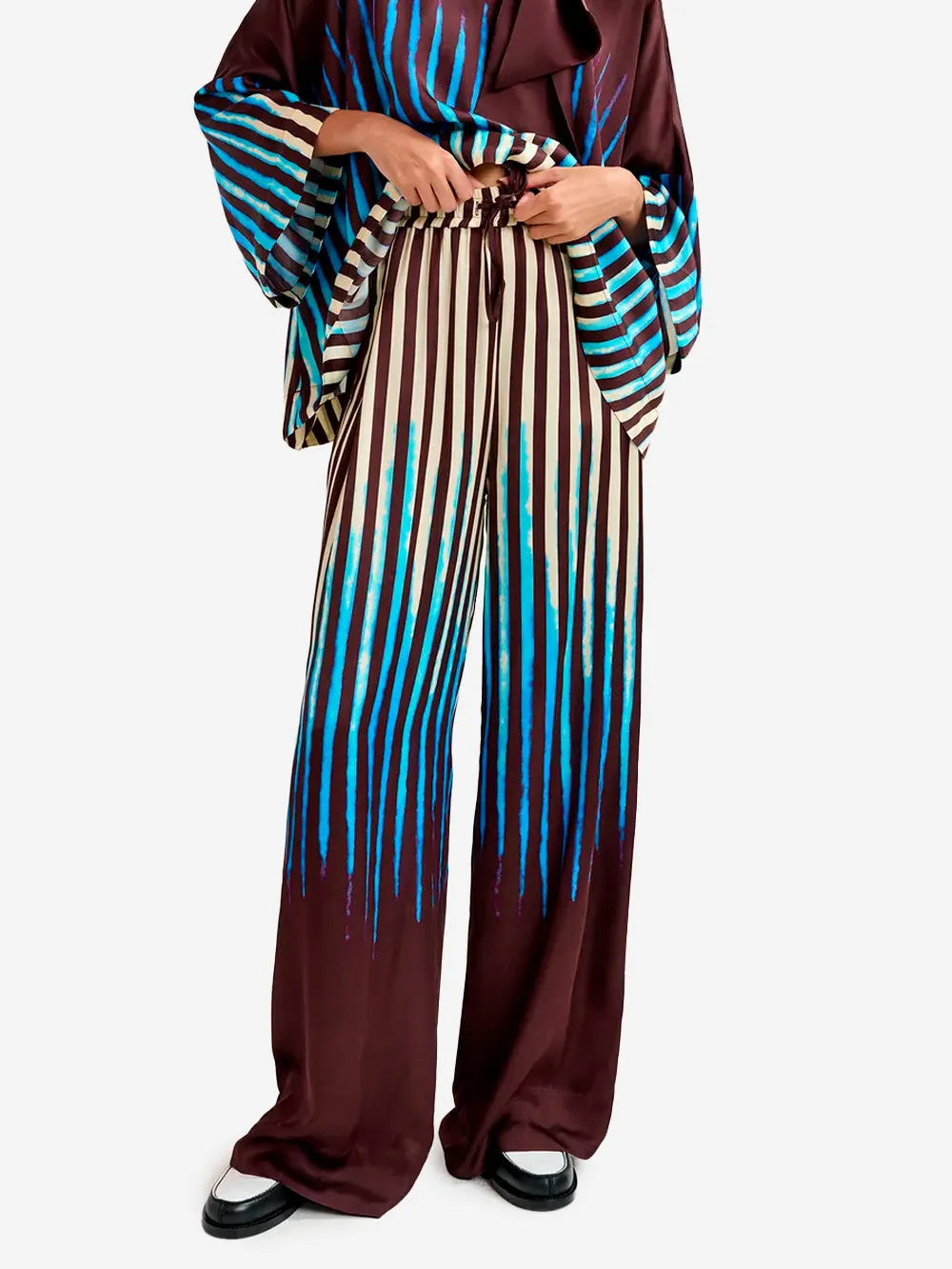 Pantaloni ampi con stampa
