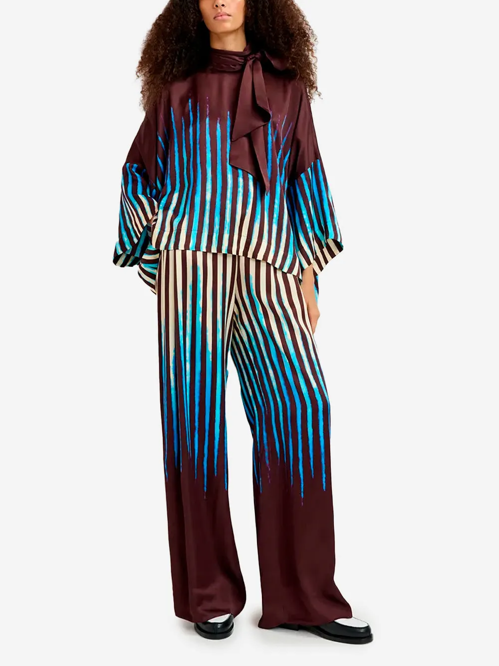 Pantaloni ampi con stampa