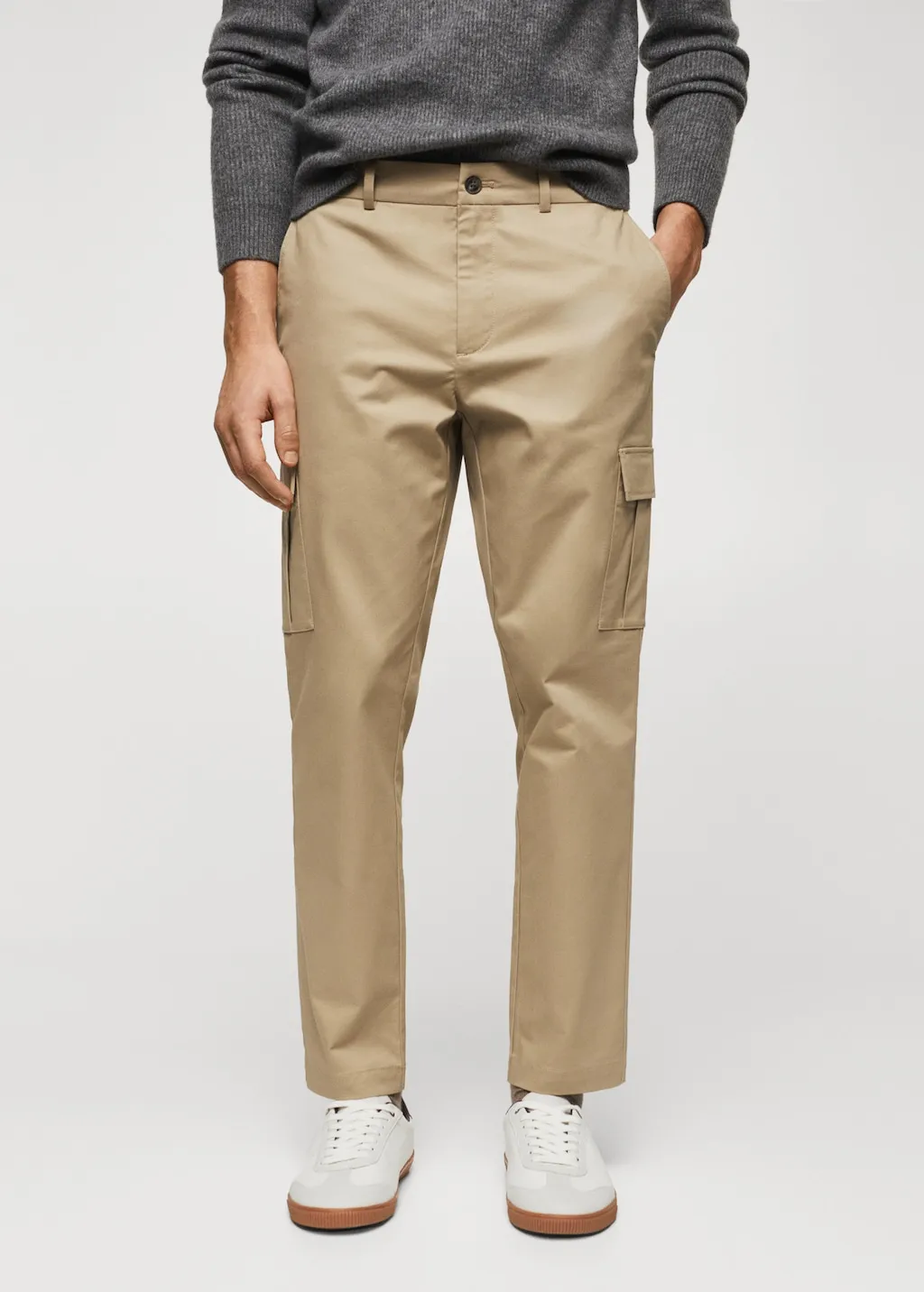 Pantaloni cargo cotone